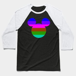 Gay Pride Mickey Mouse Baseball T-Shirt